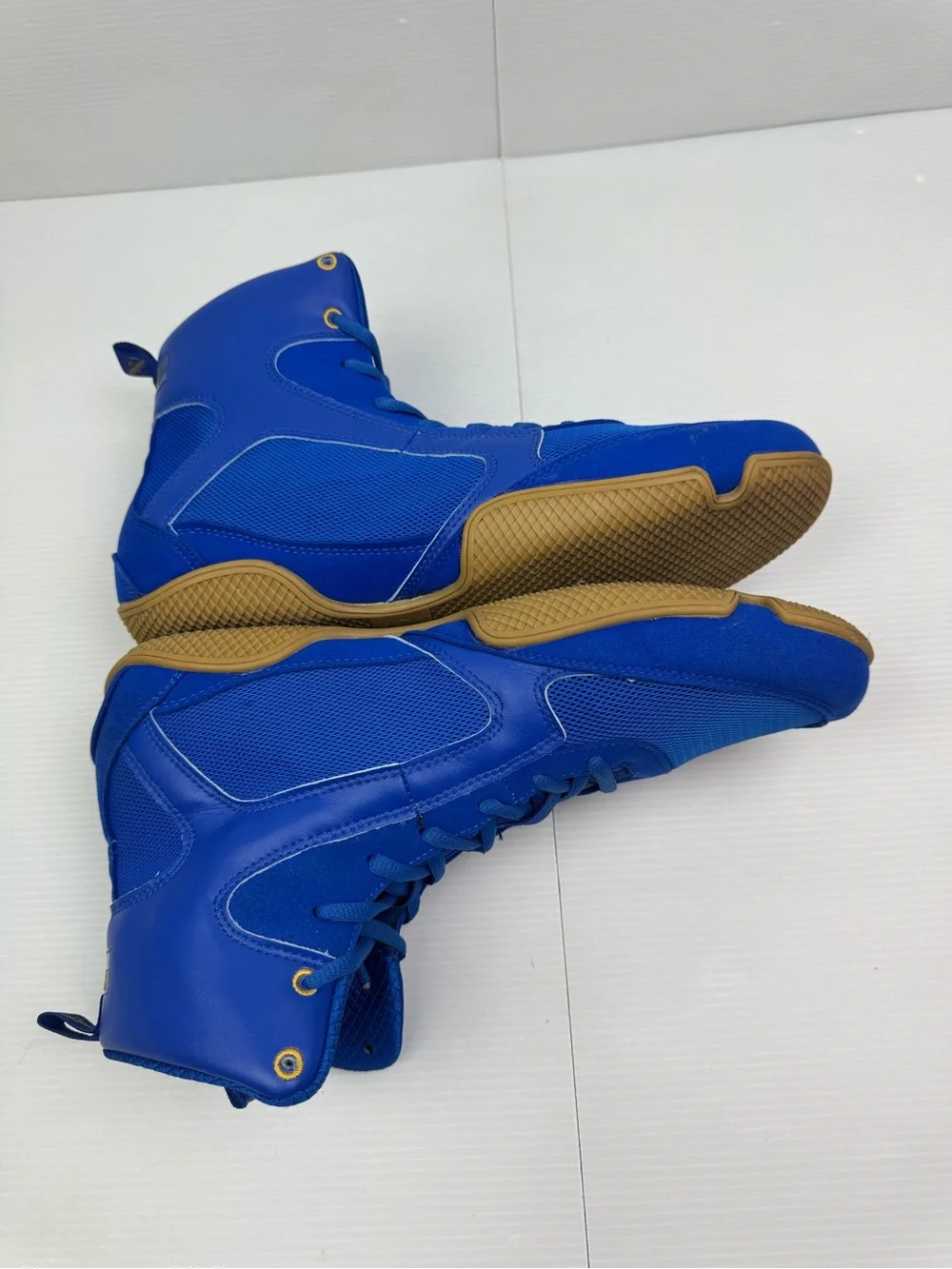 Hayabusa Pro Boxing MMA Sneakers Shoes High Top Men's Size 12 Blue Martial Arts